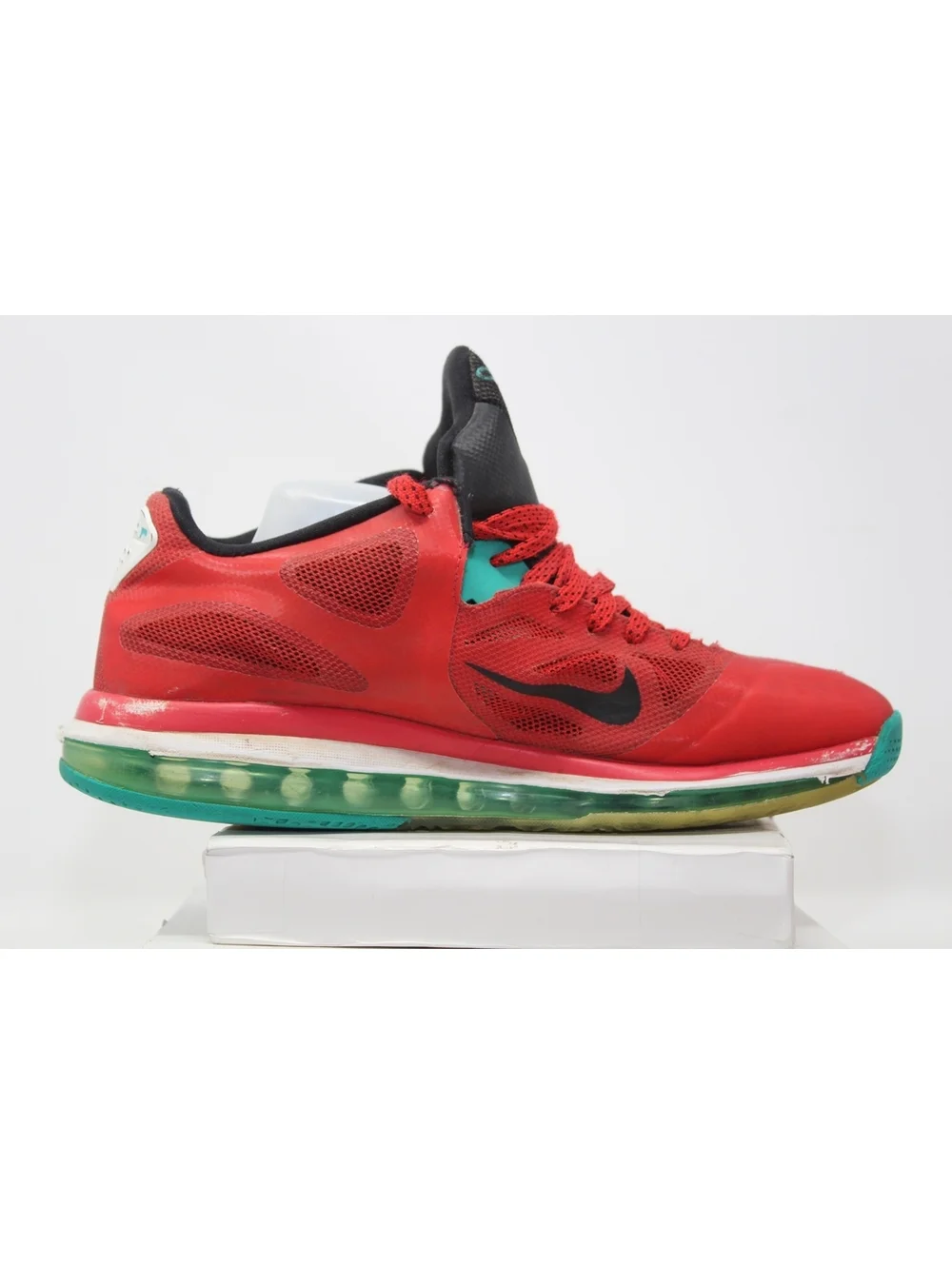 Nike Lebron 9 Low Liverpool 510811-601 Size 10.5 Men's Shoes Action Red & Green